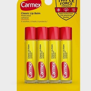 Carmex Classic Lip Balm Medicated Tube - 4pk/1.4oz